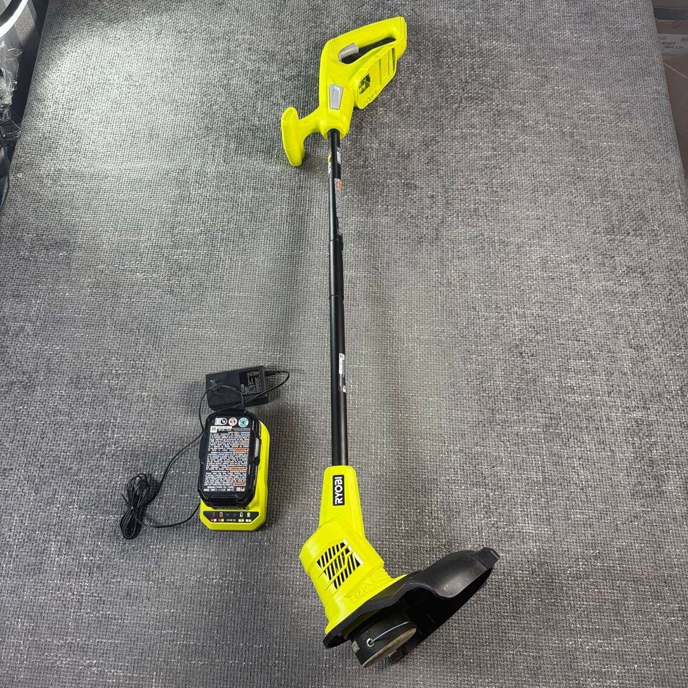 Ryobi 18V ONE+ Cordless String Trimmer Edger P2008 Green w/ Battery & Charger